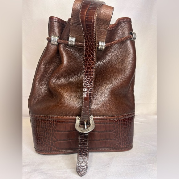 Brighton Brown Leather Shoulder Bag 1996 - Picture 5 of 8